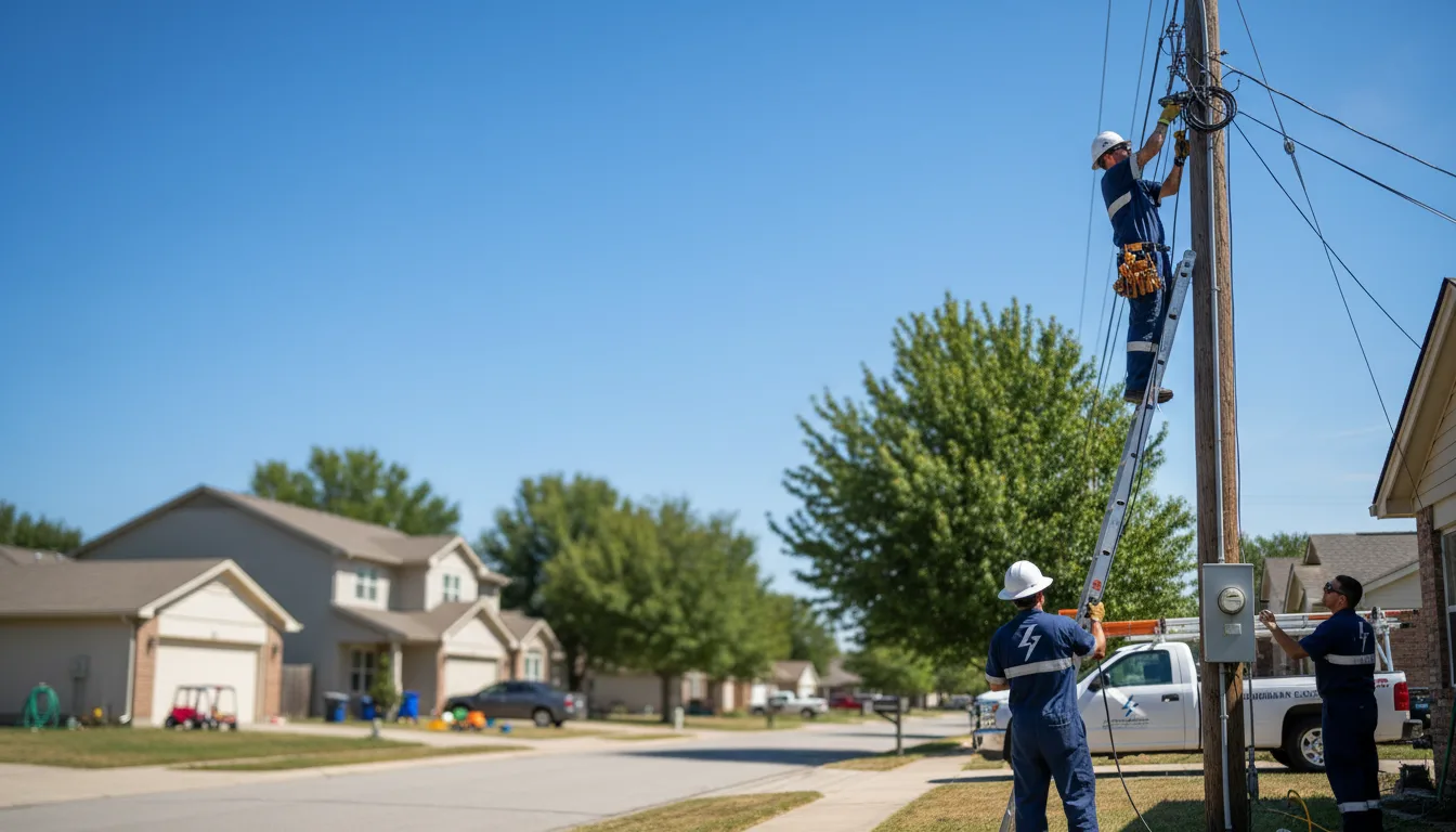 Residential electrician providing installation services in Little America, WY